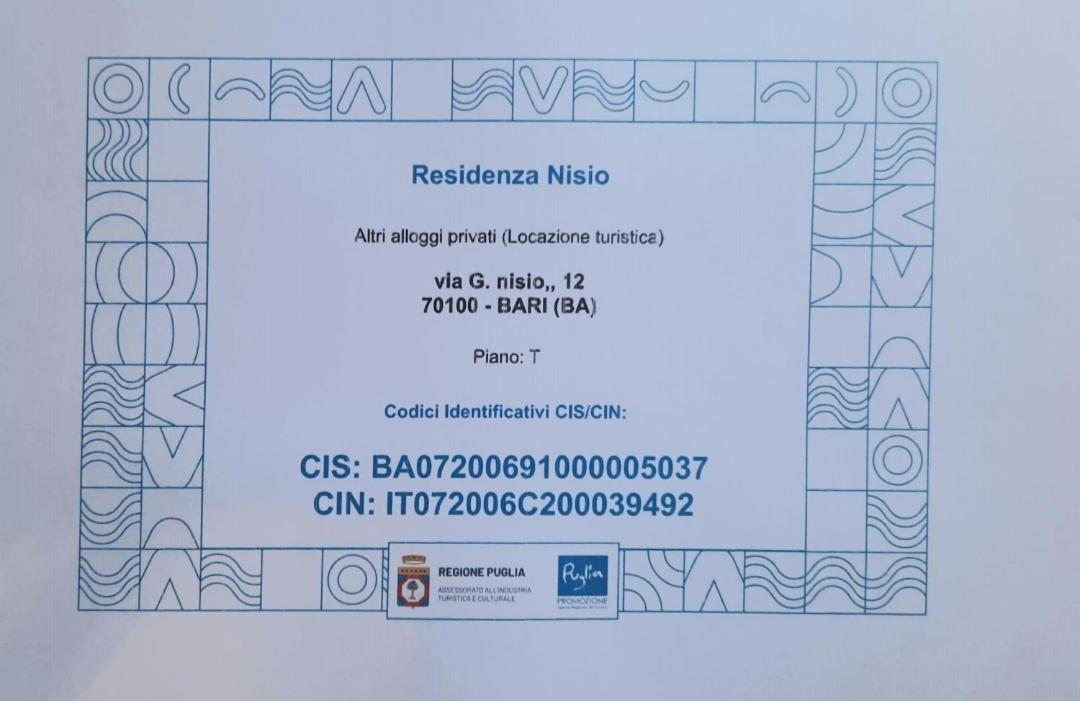 Вілла Residenza Nisio Барі Екстер'єр фото